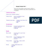 Sample Problem Set 1: Volumetric Water Content