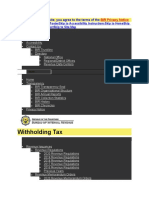 Index For Withholding Tax