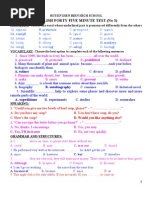 English Forty Five Minute Test (No 3) : C. Prohibited