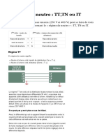 Régimes Du Neutre - TT, TN Ou IT - Infoelec