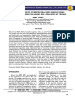 Lived Experiences of Master Teachers in Monitoring Modular Distance Learning (MDL) Teachers