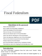 Fiscal Federalism