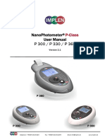 NanoPhotometer P Class User Manual 2.1