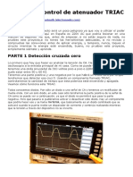 BlueTooth Control de Atenuador TRIAC