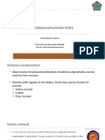 Phacoemulsification Steps: Pande Made Gustiana