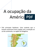 A Ocupação Da América