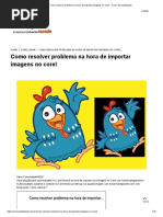 Como Resolver Problema Na Hora de Importar Imagens No Corel Curso de Sublimação