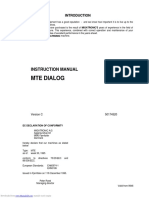 Mte Dialog: Instruction Manual