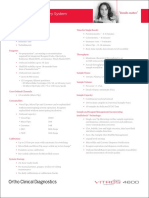 Vitros 4600 Chemistry System Specifications Sheet: "Results Matter."