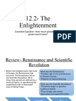 12.2-The Enlightenment: Essential Question - How Much Power Should Government Have?