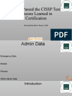 How I Passed The CISSP Test: Lessons Learned in Certification