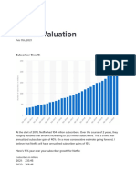 Joseph Carlson - Netflix Valuation