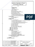 Machine Operator 'S Panel Connection Manual: 1. Overview 2. Total Connection Diagram 3. Each Connections