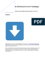How To Use The Downward Arrow Technique in CBT: Purpose