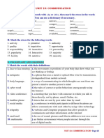 Unit 10: Communication A. Phonetics