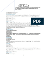 Set 1 Checked: E. Pathological Condition