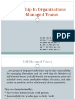 Leadership in Organizations Self-Managed Teams