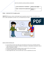 Guia 5, Grado Tercero. Angulos y Su Clasificacion.