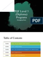 PQF Level 5 (Diploma) Programs: Packaging Rules