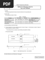 Method of Shearing Test For Lap Joint Welded: Nissan Engineering Standard