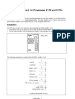 PW9120 Relay Interface Card Manual