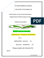 Responsable de Module MR: Aouf: Normes Et Certification