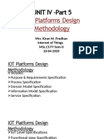 UNIT IV - Part 5: IOT Platforms Design Methodology