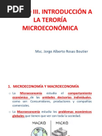 UNIDAD III Introduccion A La Teoria Microeconomica