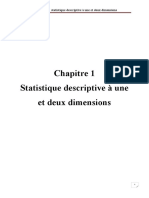 Statistiques Descriptives À Une Ou Deux Dimensions