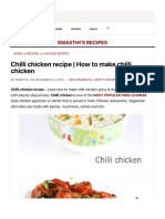 Chilli Chicken Recipe - How To Make Chilli Chicken