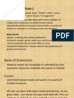 ECONOMICS (Econ.) : Def. A Social Science That Deals With Man's Problem of