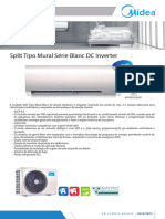 Monofolha Split Tipo Mural Blanc - DC Inverter R32