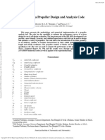 JBLADE: A Propeller Design and Analysis Code: C C F C C C B R A A L W