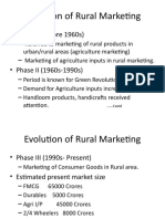 Evolution of Rural Marketing: - Phase I (Before 1960s)