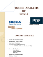 Customer Analysis OF Nokia: Presented by