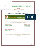 Study of Indian Stock Market