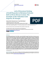 New Approach of Structural Setting of Gold Deposit