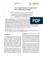 Nursing Students' Achievement in Normal Labor: Impact of Simulation Modules