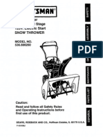 SNOWBLOWER-Crafstman 9 Horsepower 26 Inch Dual Stage 120V Electric Start Snow Thrower Model Number 536.886260