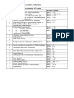 Course Plan of MA-210 Linear Algebra For Fall 2018