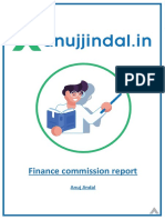 Finance Commission Report: Anuj Jindal