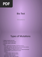 Bio Test Mutations