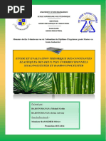 Etude Et Evaluation Theorique Des Constantes Elastiques Des Deux Plis Unidirectionnels Sisal/Polyester Et Bambou/Polyester