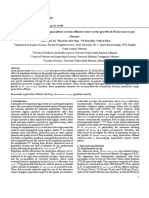 The Effects of Recirculating Aquaculture System Effluent Water On The Growth of Moina Macrocopa (Straus)