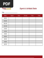 Reporte de Actividades Diarias