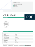 Inductive Sensor NBB15-30GM50-WS: Dimensions