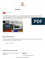 DIY Function/Waveform Generator: Step 1: Watch The Video!