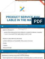 Product Service Avai Lable in The Market