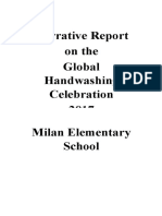 Narrative Report On Handwashing