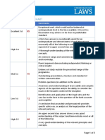 Stepped Marking Chart: Classification Mark Comments